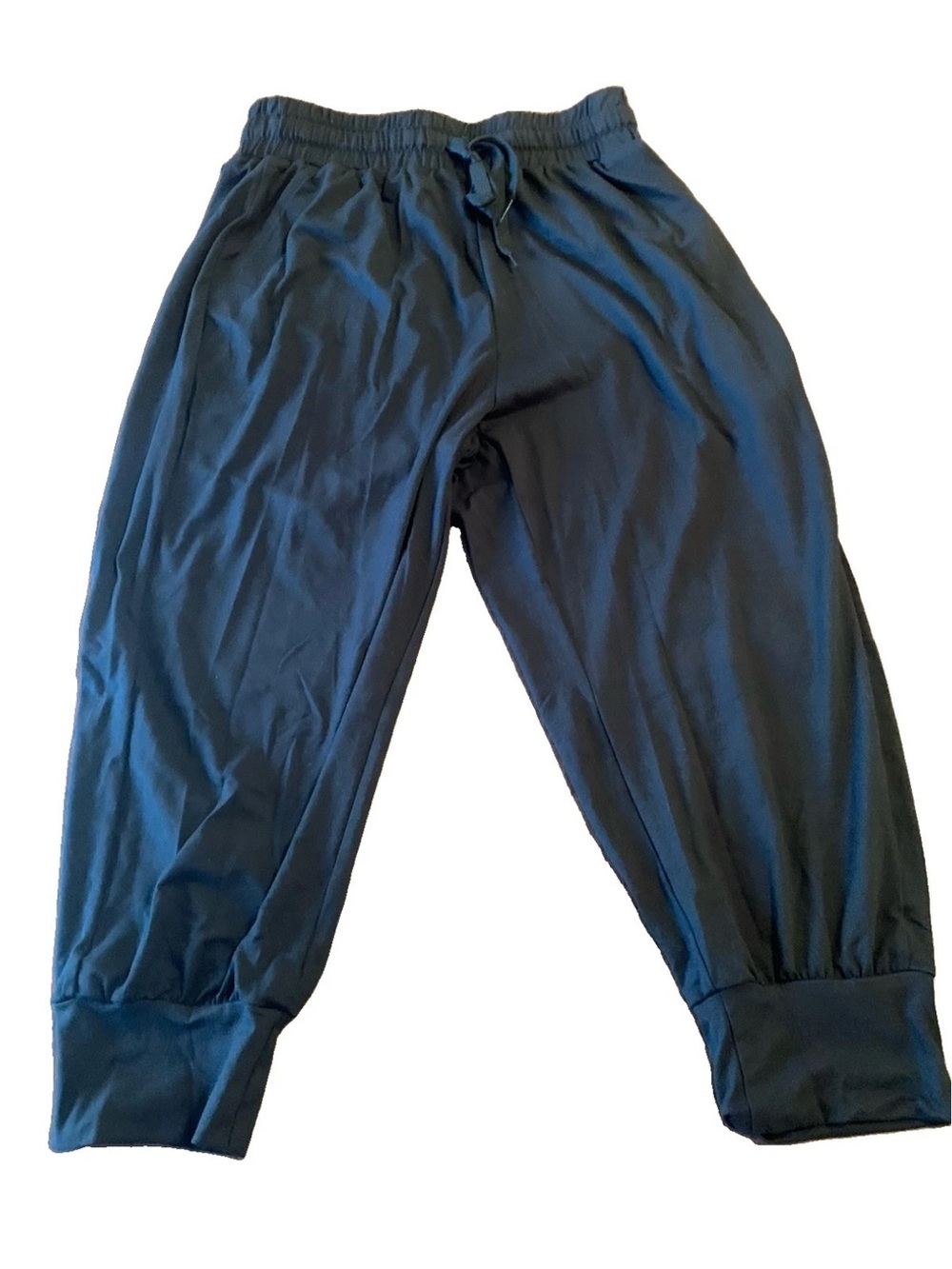 Kids Black Drawstring Jogger Pants